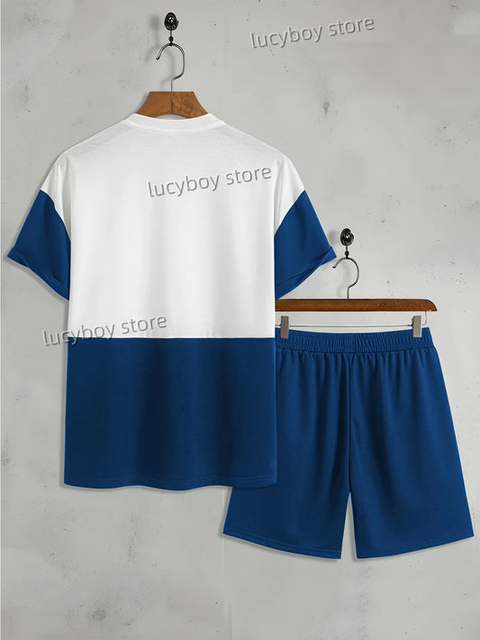 27 Chicago Letter 3D Printed Sport T-shirt+shorts Suit Set Men Male Luxury Tracksuit Outfit Summer Oversized 2 Piece Set Clothes