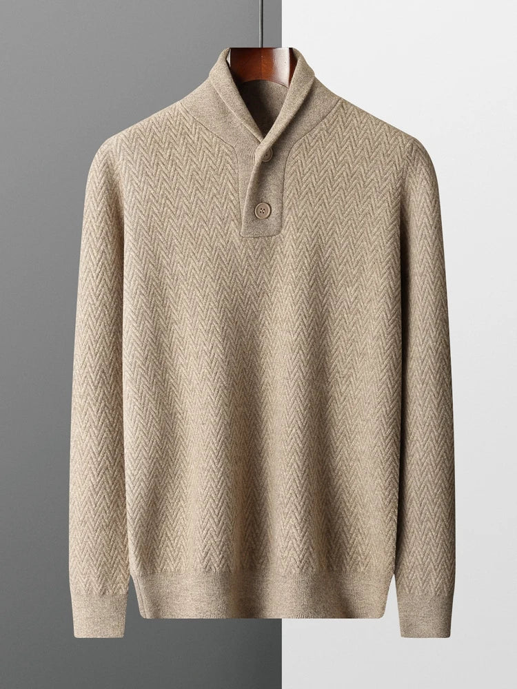 Yoyoselect Men Autumn Winter Sweater 100% Cashmere Luxury Pullover V Neck Thick Warm Casual Smart Jumpers Quality Knitwear Tops