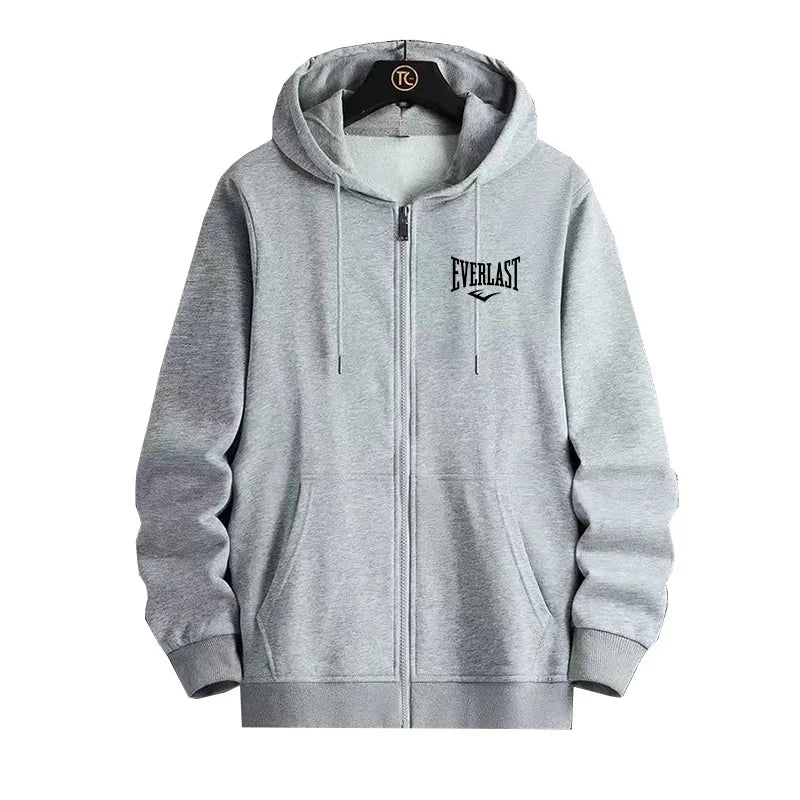 Fashion Zipper Sportswear 2025 Men's Autumn/Winter Jacket Hoodie Daily Pocket Long Sleeve Solid Color Hoodie Coat