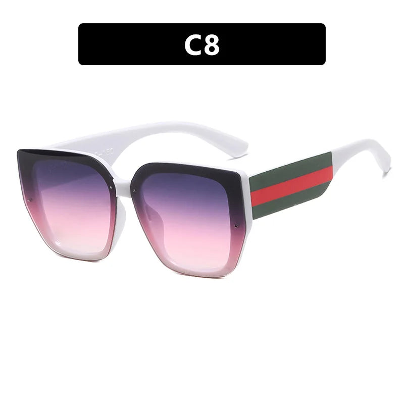 Polygonal Mix Color Sunglasses Irregular New 2025 Women Sunglasses Retro Fashion Concave Shape Girls Eyewear Luxury Designer