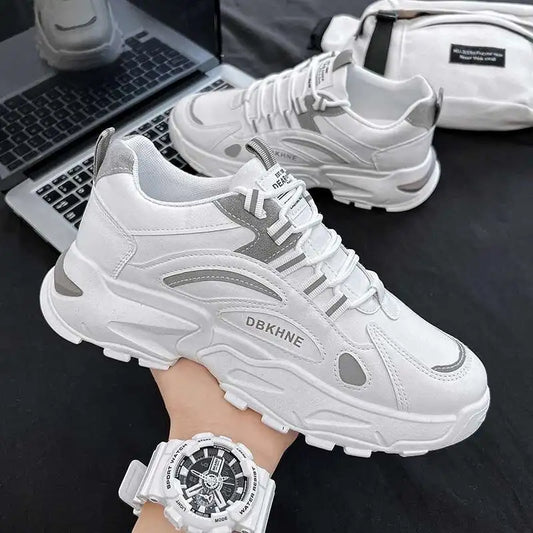Men's Breathable Canvas For Spring And Summer, Casual Men's 2025 New Fashion Trend, White Soled Shoes, Sports Shoe Sneakers
