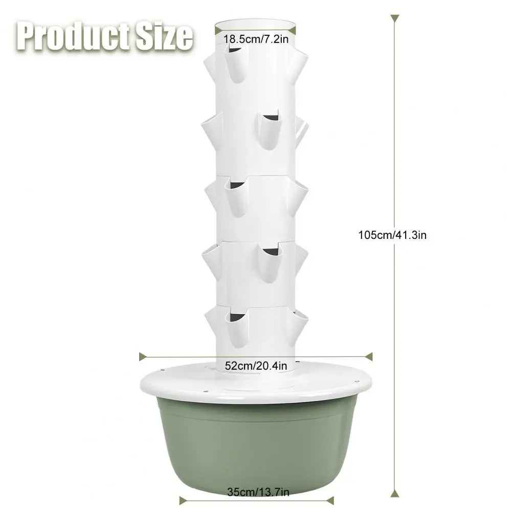 Hydroponic Tower, Hydroponic Growing Tower with Tank, Indoor Hydroponics Growing System, Hydroponics Growing System Kit Tower, V