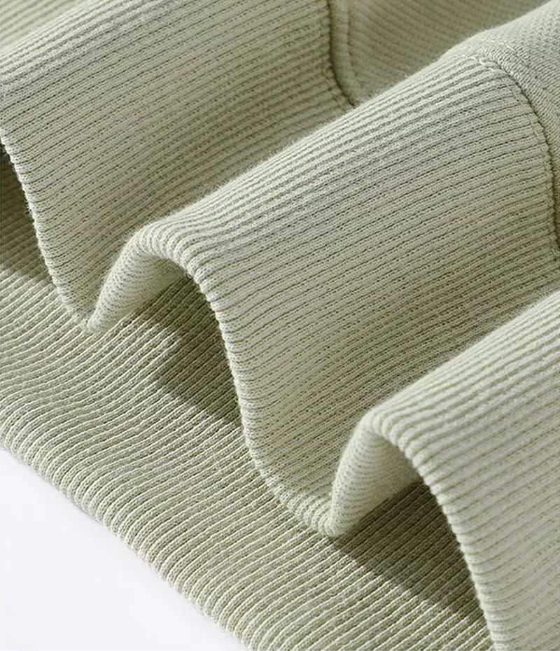 470G-570G HeavyWeight Cotton New Autumn Casual Men's Top Solid Color Loose Pullover Hoodies Sweatshirt Long-Sleeve Men Clothing