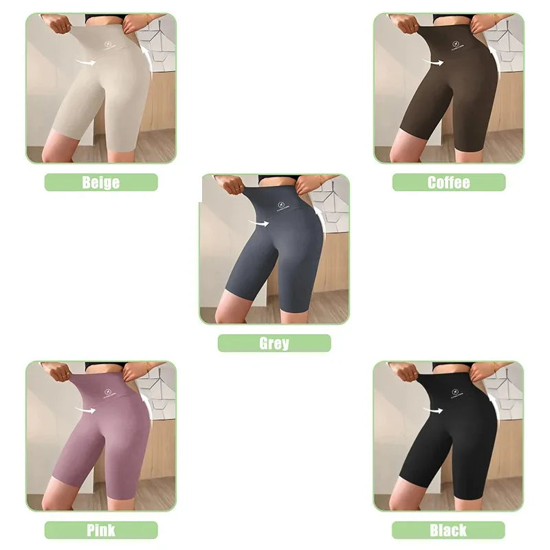 Women Jogging Fitness Cycling High Waist Sports Shorts