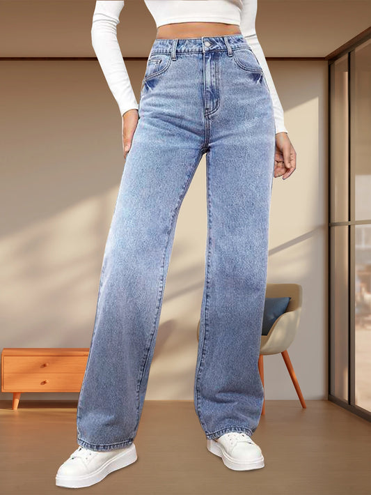 New Y2K Loose Jeans Women Street Trend Retro Fashion Summer Low Rise Jeans Loose Straight Jeans Slightly Stretch Fabric Jeans