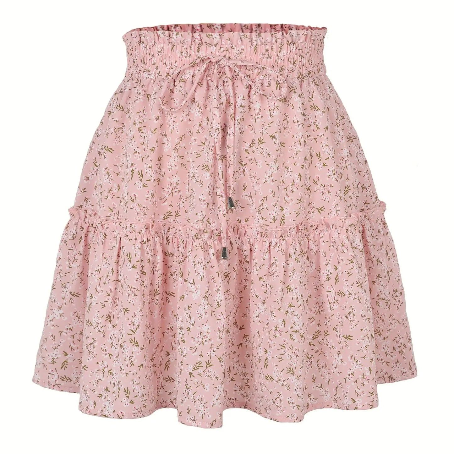 2025 Hot Sexy Ins Women's High Waist Fashion Printed Skirt Bohemian Style Small Floral A-line Female Mini Skirts Womens
