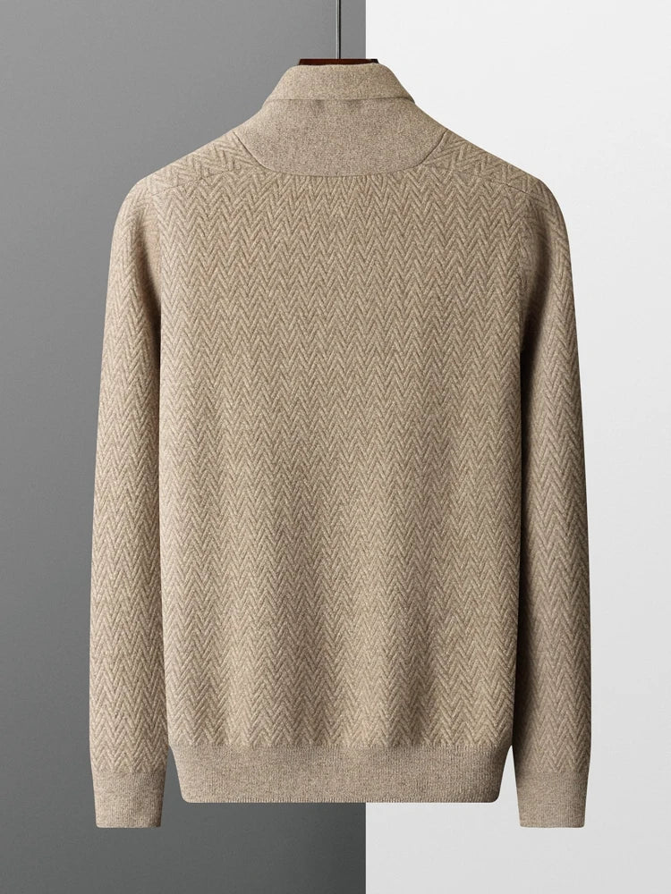 Yoyoselect Men Autumn Winter Sweater 100% Cashmere Luxury Pullover V Neck Thick Warm Casual Smart Jumpers Quality Knitwear Tops