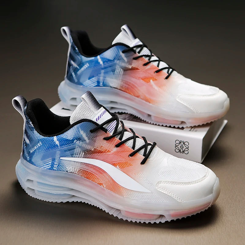 Men Running Shoes Outdoor Casual Flat Mesh 2025 New Luxury Design Fashion Walking Shoes Summer Trendy Sneakers for Man