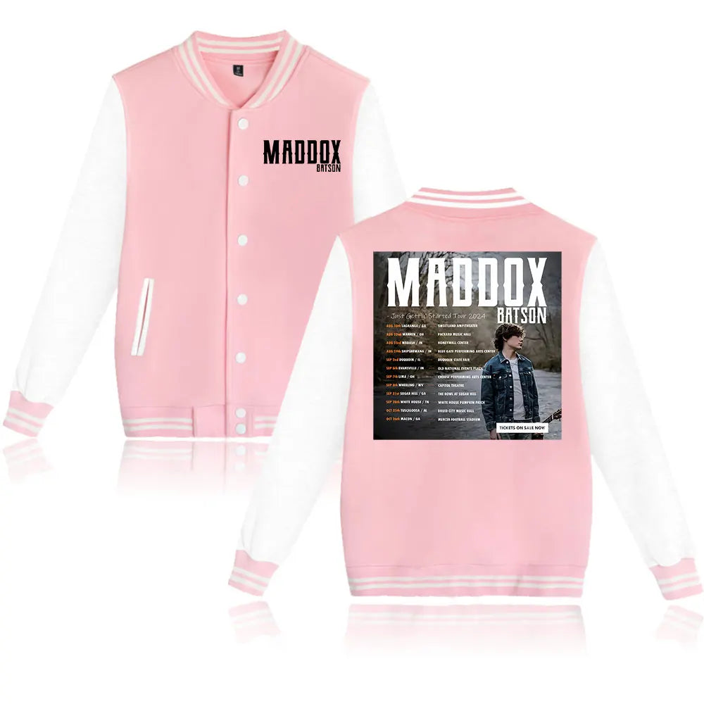 Maddox Batson Merch Jacket Cosplay Women Men Casual Sweatshirts Streetwear Fashion