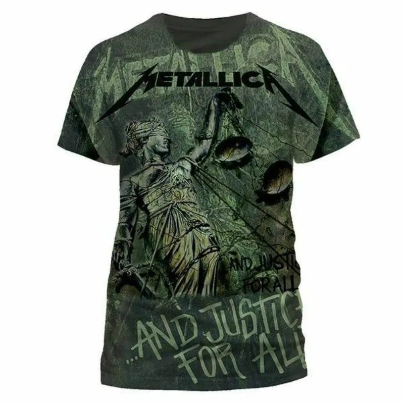 Summer Men's Classic Retro 3D Printed T-shirt Comfortable European and American Tough Guy Wind Speed Dry O-neck Loose Top Shirt