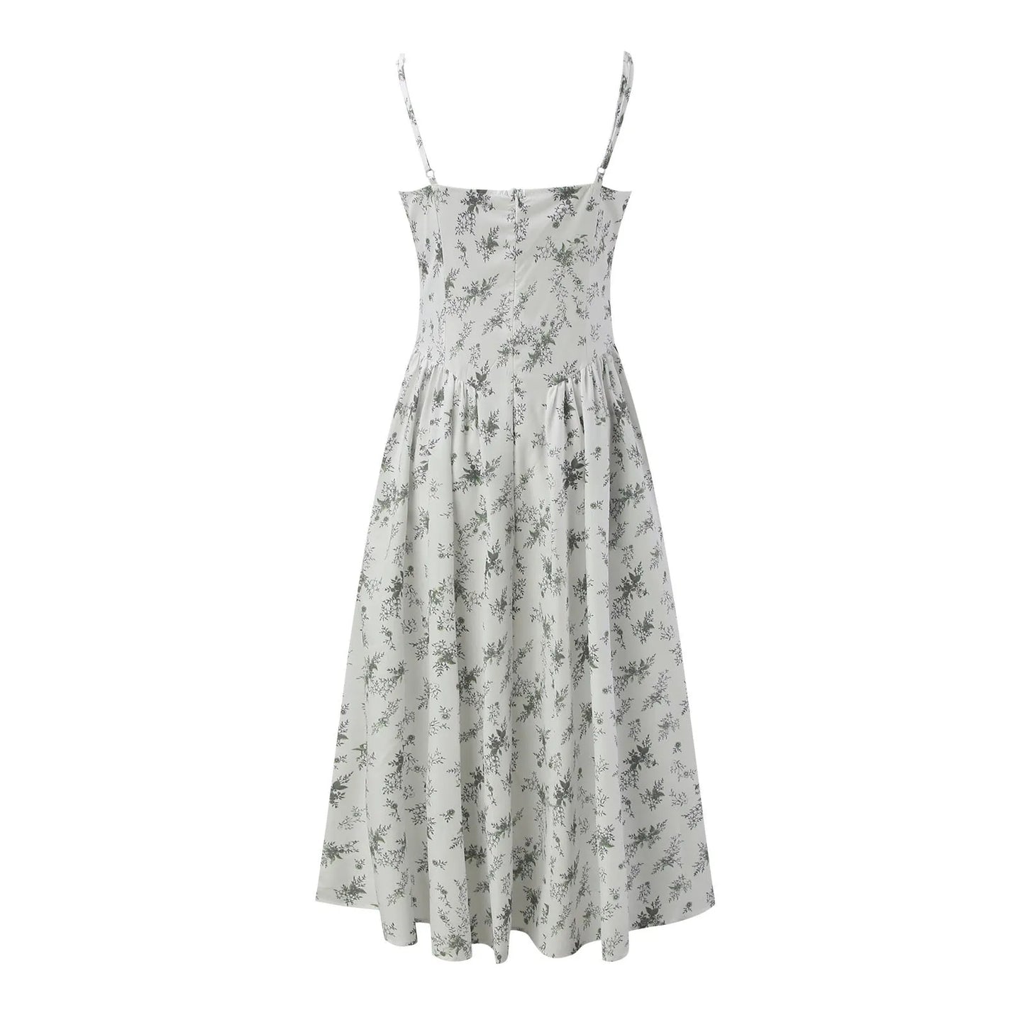Floral Midi Women Sexy Dress Summer Square Neck Sleeveless Female Elegant Sexy Dresses Sundress Party Night Holiday Streetwear