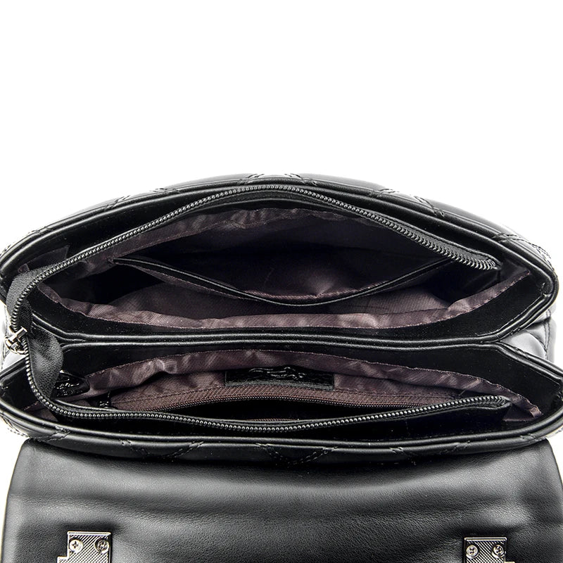 Retro Trendy High Quality Soft Leather Famous Designer Women's Square Bag