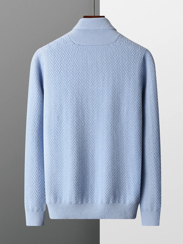 Yoyoselect Men Autumn Winter Sweater 100% Cashmere Luxury Pullover V Neck Thick Warm Casual Smart Jumpers Quality Knitwear Tops