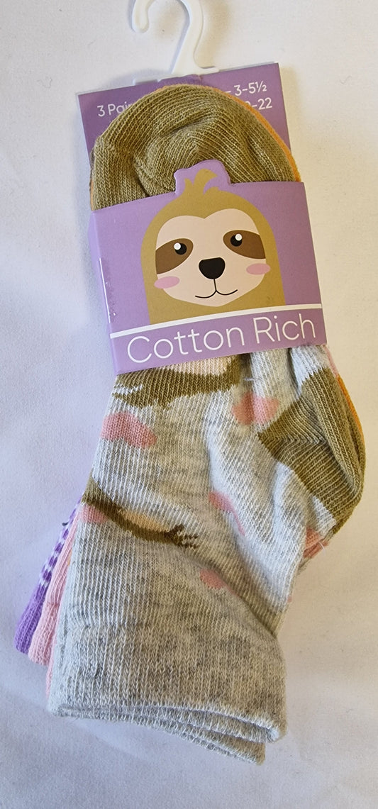 SO19 ANIMAL 3PK BABIES UK 0 - 5.5