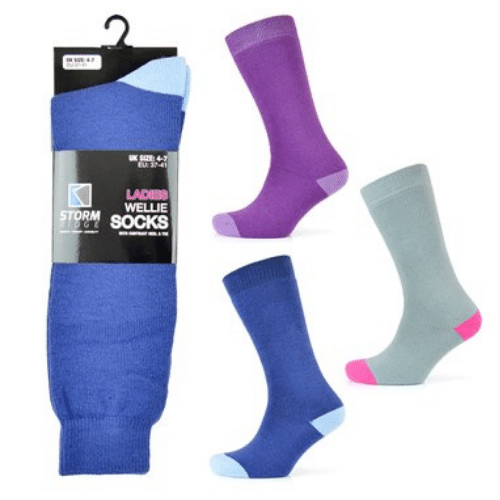 SO60 LADIES WELLIE SOCKS UK 4-7