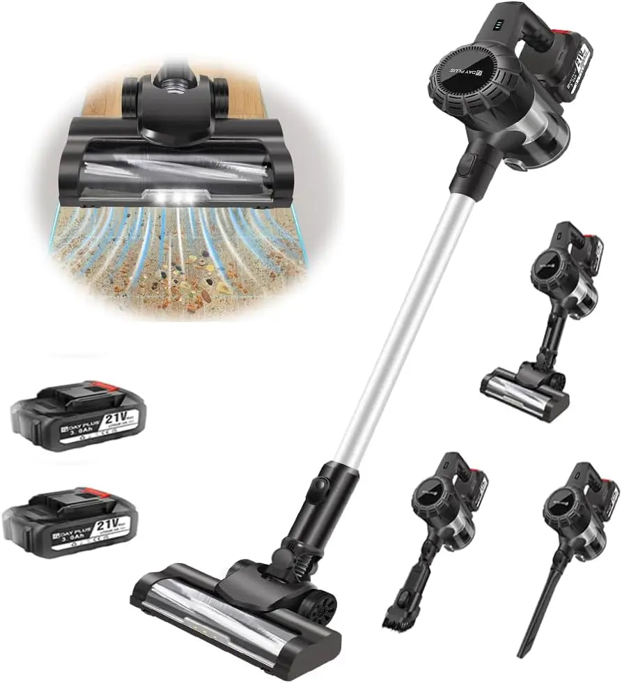 BRIEFNESS 3-in-1 Cordless Vacuum Cleaner Powerful Stick Vacuum Rechargeable Handheld Upright Vacuum Cleaner