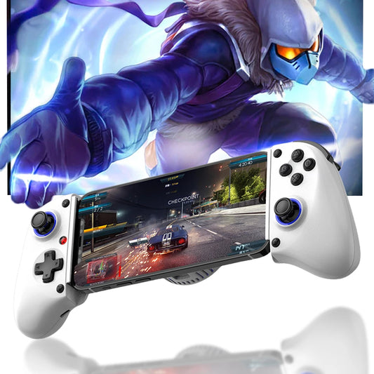 D11S Mobile Phone Gamepad with Cooling Fan/Programmable Back Buttons BT 5.2 Telescopic Game Controller for Android/SWITCH/IOS