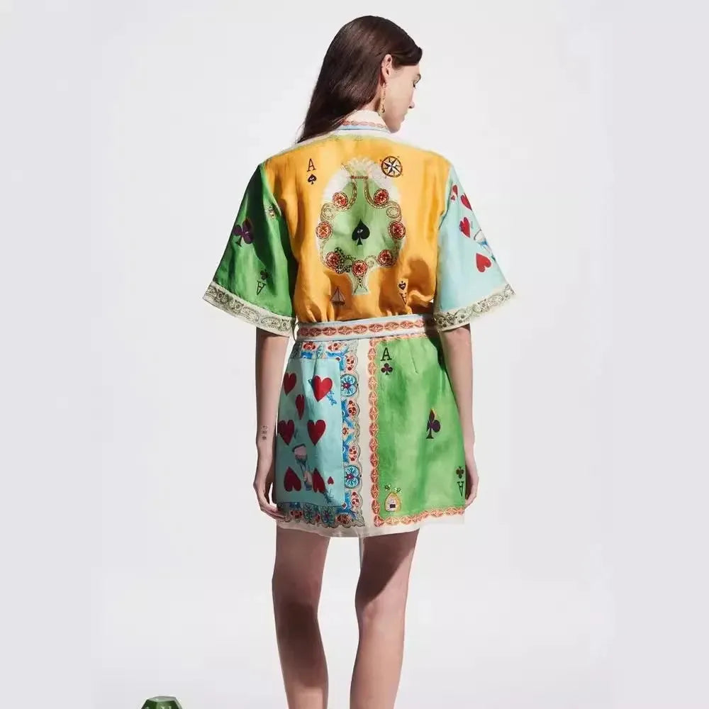 Casual Fashion Floral Print Shirt Cardigan Elegant Versatile Dress Cross-Border Hot Sale Of The Season New Independent Station W