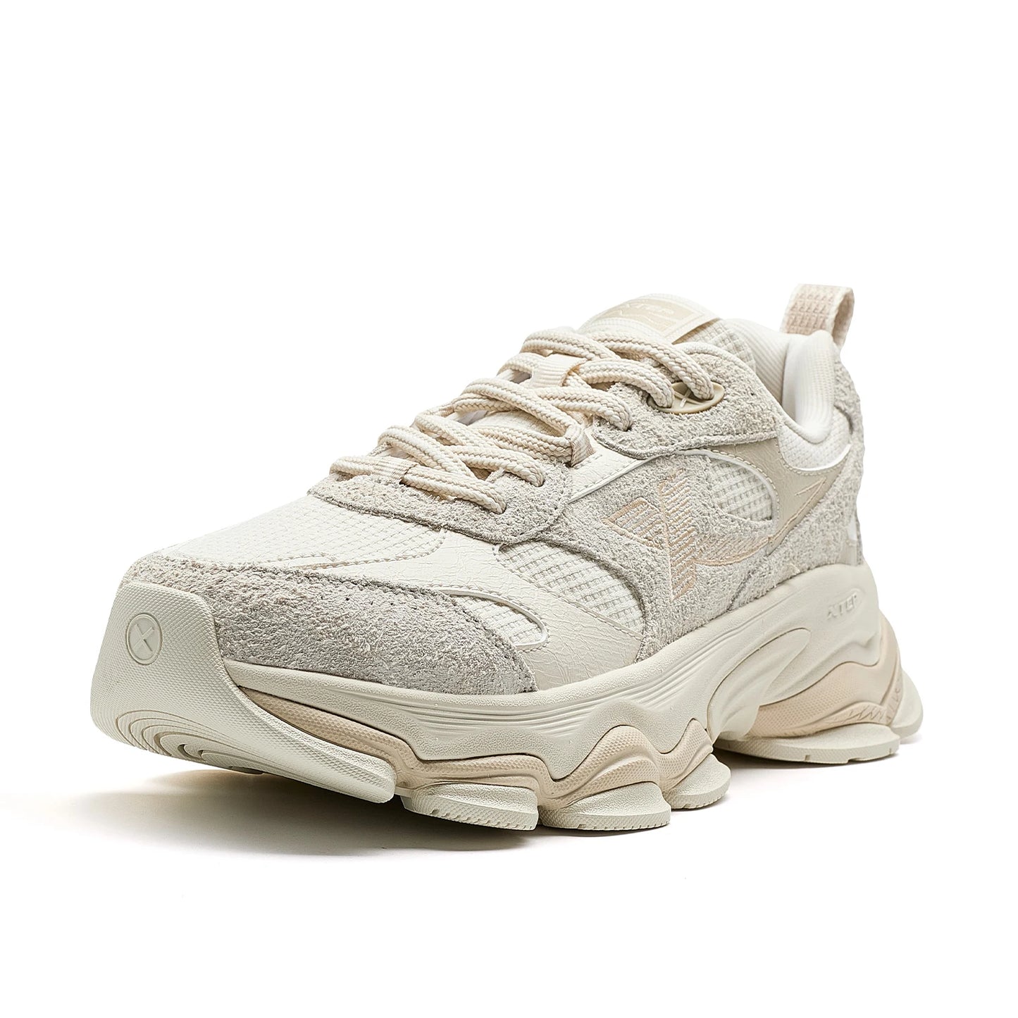 Xtep Chinoiserie Casual Shoes For Men 2025 Spring Vintage Thick Sole Fashion Sports Shoes Wear-Resistant Sneakers 875119320001