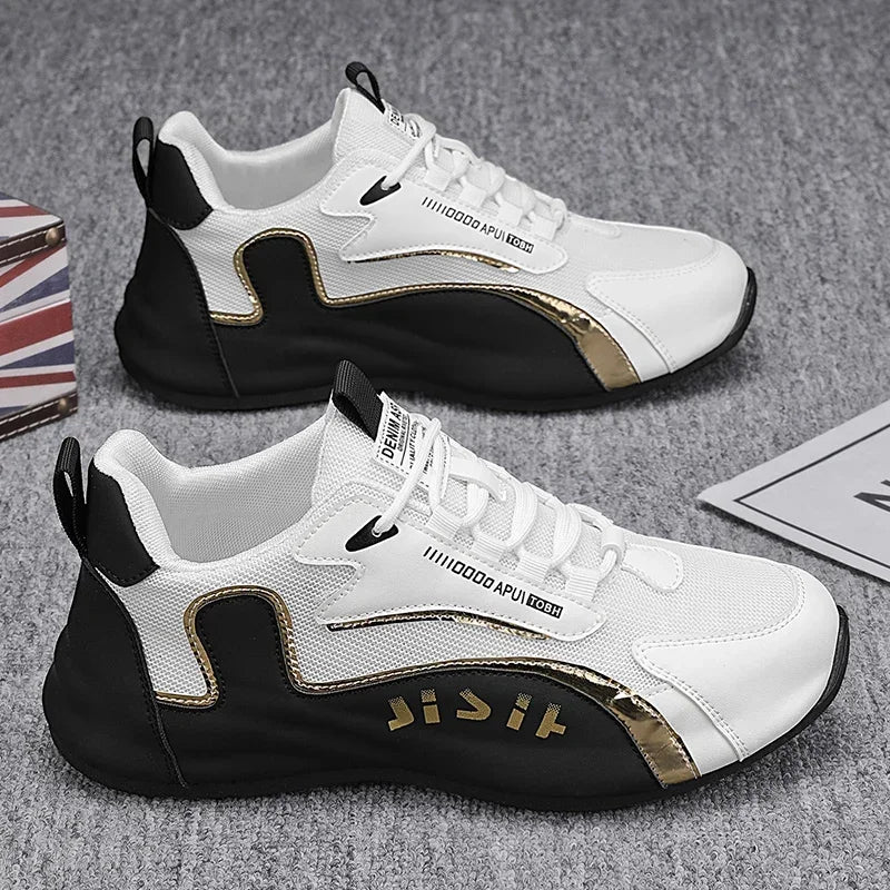 Men Casual Sneakers 2025 Spring Fashion Breathable Mesh Male Jogging Platform Walking Sneakers Shoes for Men Trend Joker