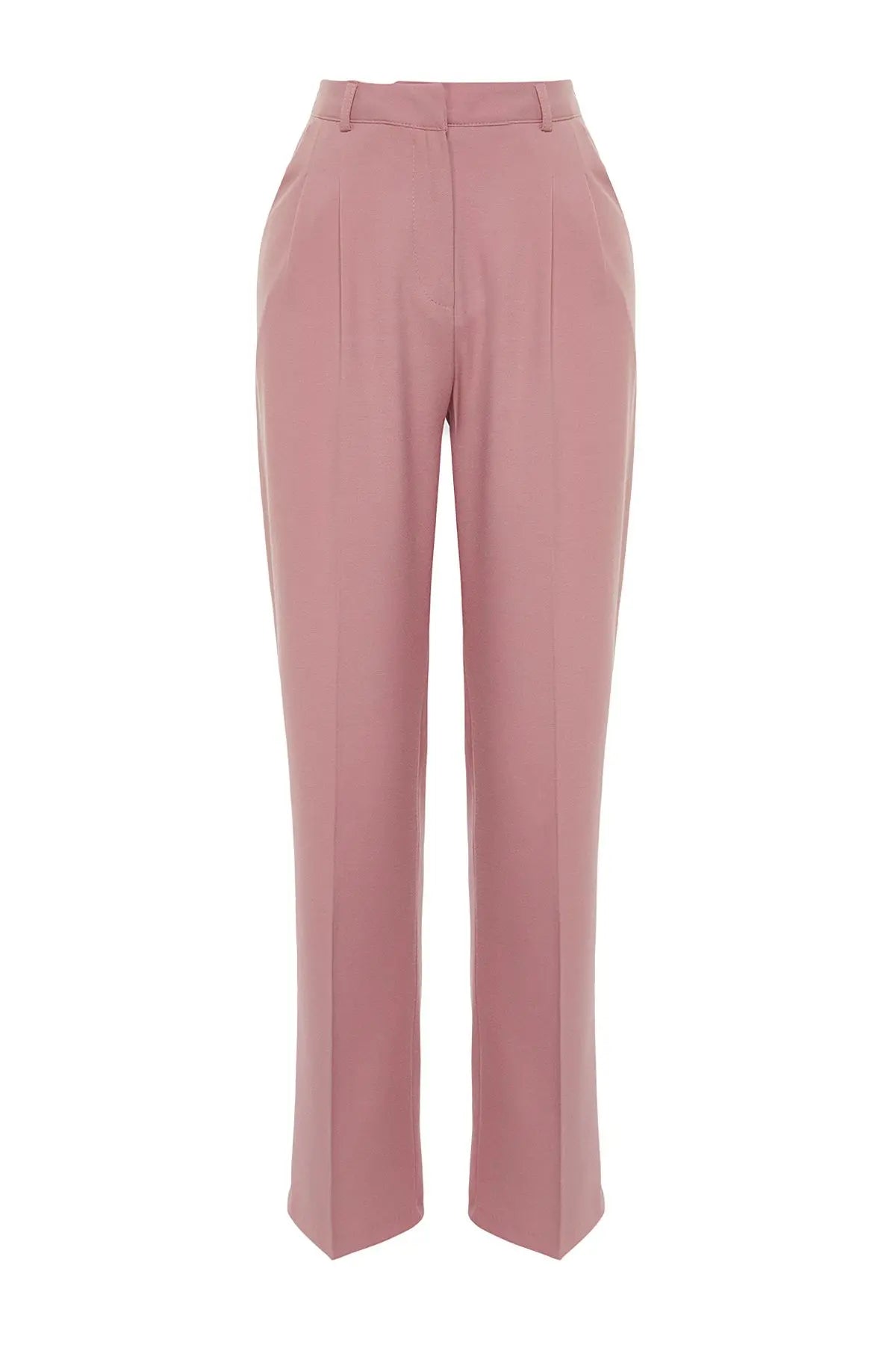 High Waist Straight Pants Vintage Style for Office Wear New Autumn Loose Suit Trousers