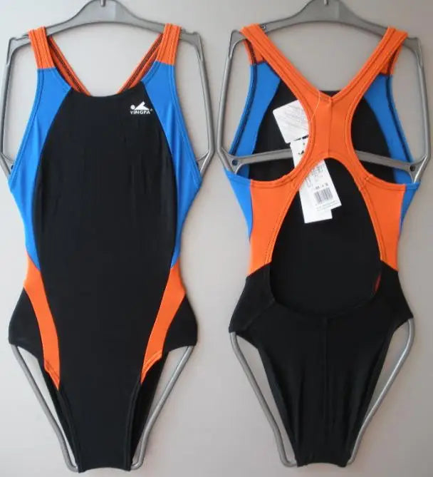 YINGFA 976 One Piece Swimsuit Professional Training Sport Women Girl Training Swimwear Quick Dry Bathing Suit Female