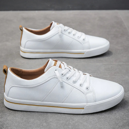 Fashion Men's Sneakers Comfortable Soft Thick Soled Outdoor Business Casual Shoes Anti Slip Wear-resistant Classic Leather Shoes