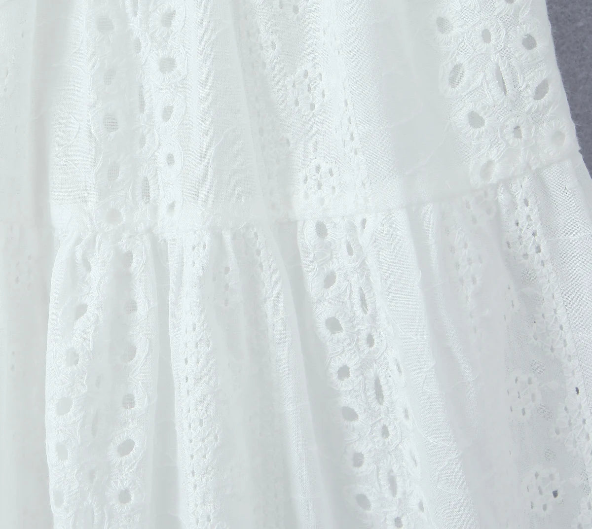 Evening Party Embroideryed Dress Elegant Summer Solid Color White Lace dress Off Shoulder Short Dress Front Tie Back Shirred