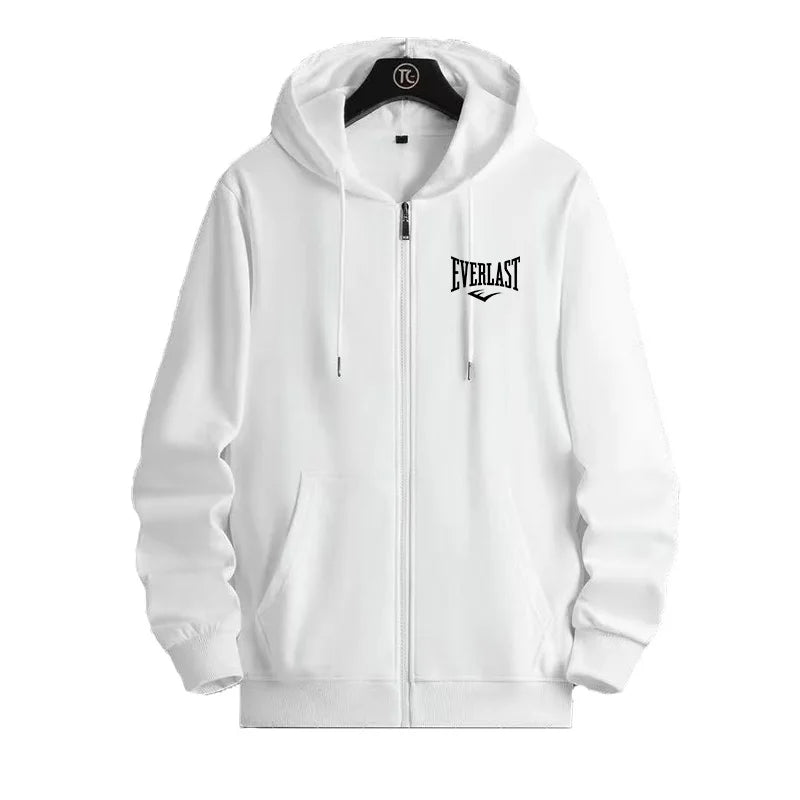 Fashion Zipper Sportswear 2025 Men's Autumn/Winter Jacket Hoodie Daily Pocket Long Sleeve Solid Color Hoodie Coat