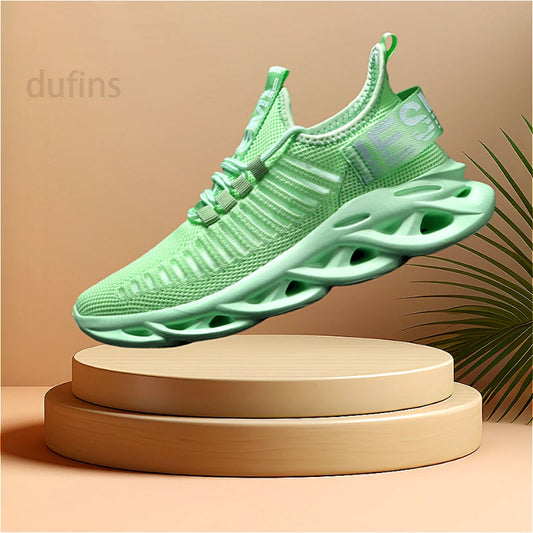 New men's casual sports running shoes comfortable breathable fitness running Plus size sneakers Fashion mesh summer walk 2025
