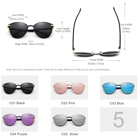 KINGSEVEN Fashion Cat Eye Polarized Sunglasses Women Luxury Ladies Driving Butterfly Glasses Men UV400 Large Frame Eyewear