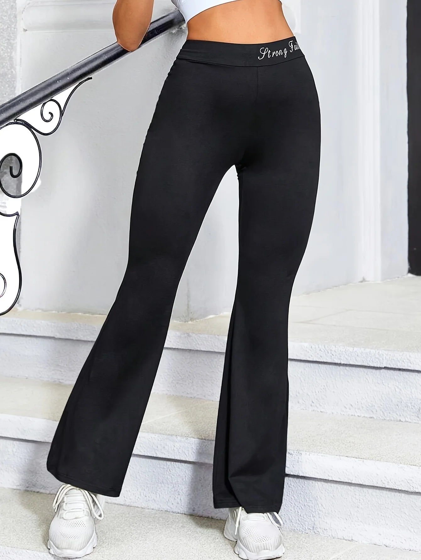 Women's Wide Leg Yoga Pants High Waisted Workout Flare Leggings Casual leggings