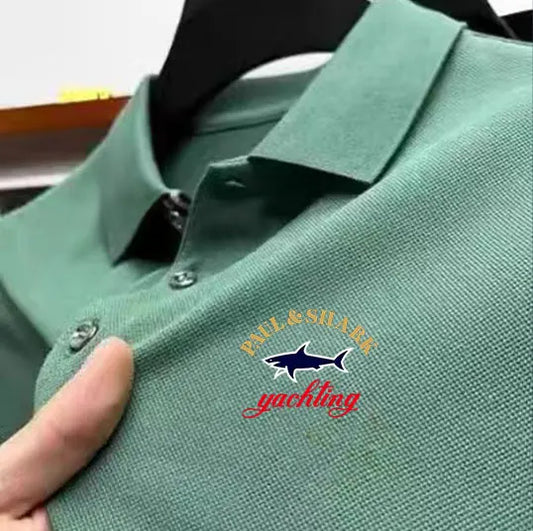 Men's Cool and Hot Selling Light Luxury Polo Shirt Trendy Korean Golf Sports Top Outdoor Camping XS-2XL European Clothing2025