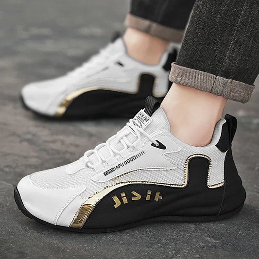 Men Casual Sneakers 2025 Spring Fashion Breathable Mesh Male Jogging Platform Walking Sneakers Shoes for Men Trend Joker