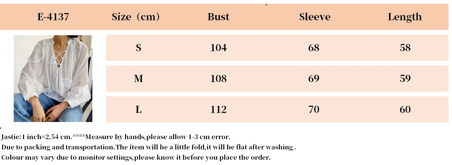 2025 Spring New Women's French White Shirt Splicing Lace Embroidery Design Ladies Shirt Long Sleeve Casual Holiday Beach Tops