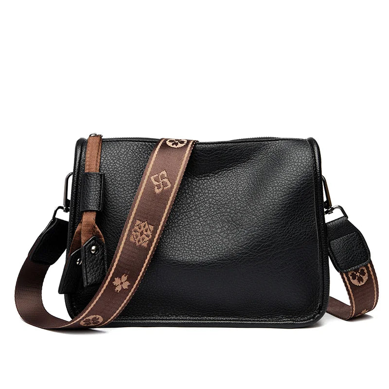 High Quality Genuine Leather Luxury Soft Cowhide Ladies Shoulder Crossbody Bags