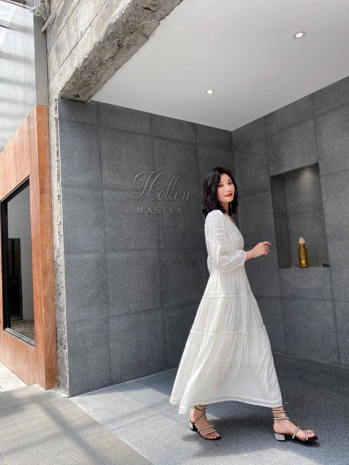 GypsyLady Elegant Vintage Chic Midi Dress Cotton White Boho Autumn Spring Holiday Women Long Sleeve Ladies Dresses Vestidos 2XXL