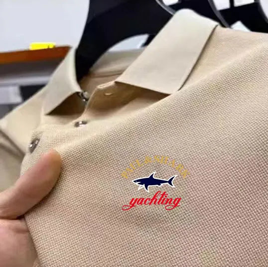 Men's Cool and Hot Selling Light Luxury Polo Shirt Trendy Korean Golf Sports Top Outdoor Camping XS-2XL European Clothing2025