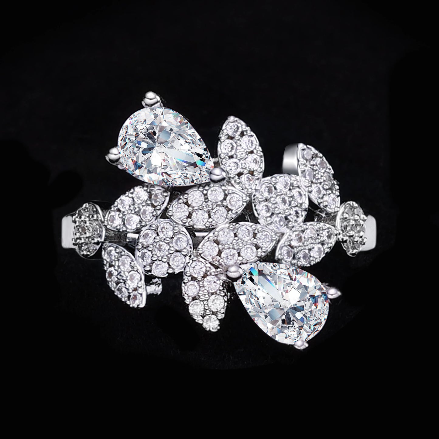 New Fashion Dubai Jewelry Cubic Zirconia Bridal Set Wedding Party Accessories Design