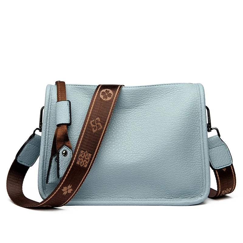 High Quality Genuine Leather Luxury Soft Cowhide Ladies Shoulder Crossbody Bags