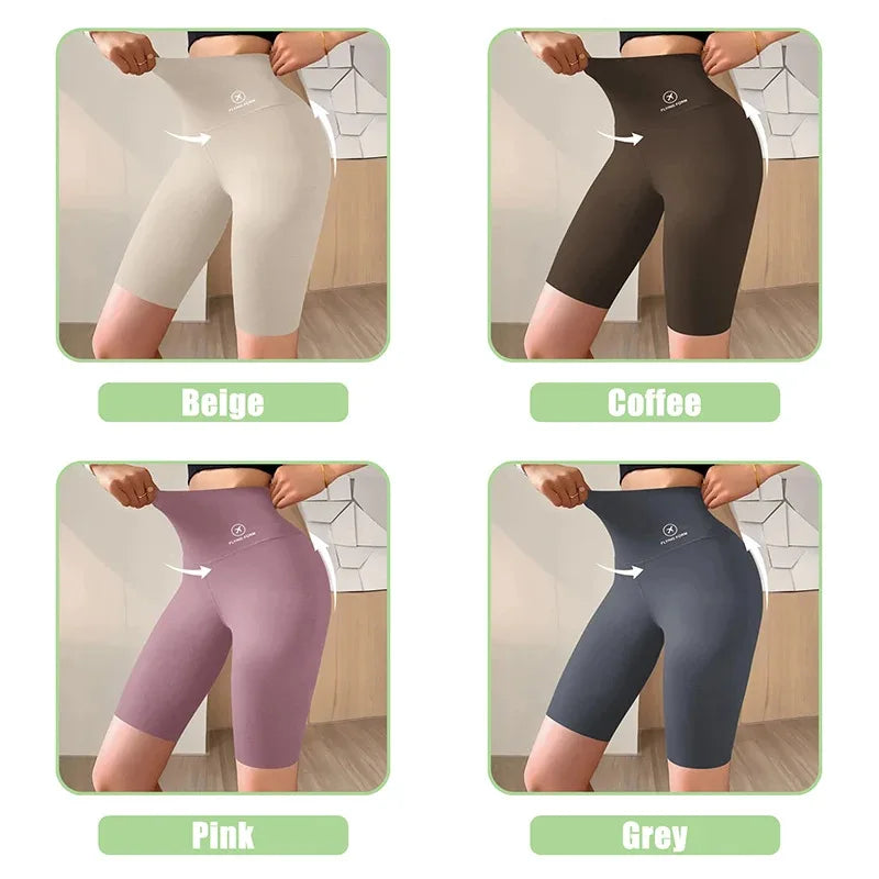 Women Jogging Fitness Cycling High Waist Sports Shorts