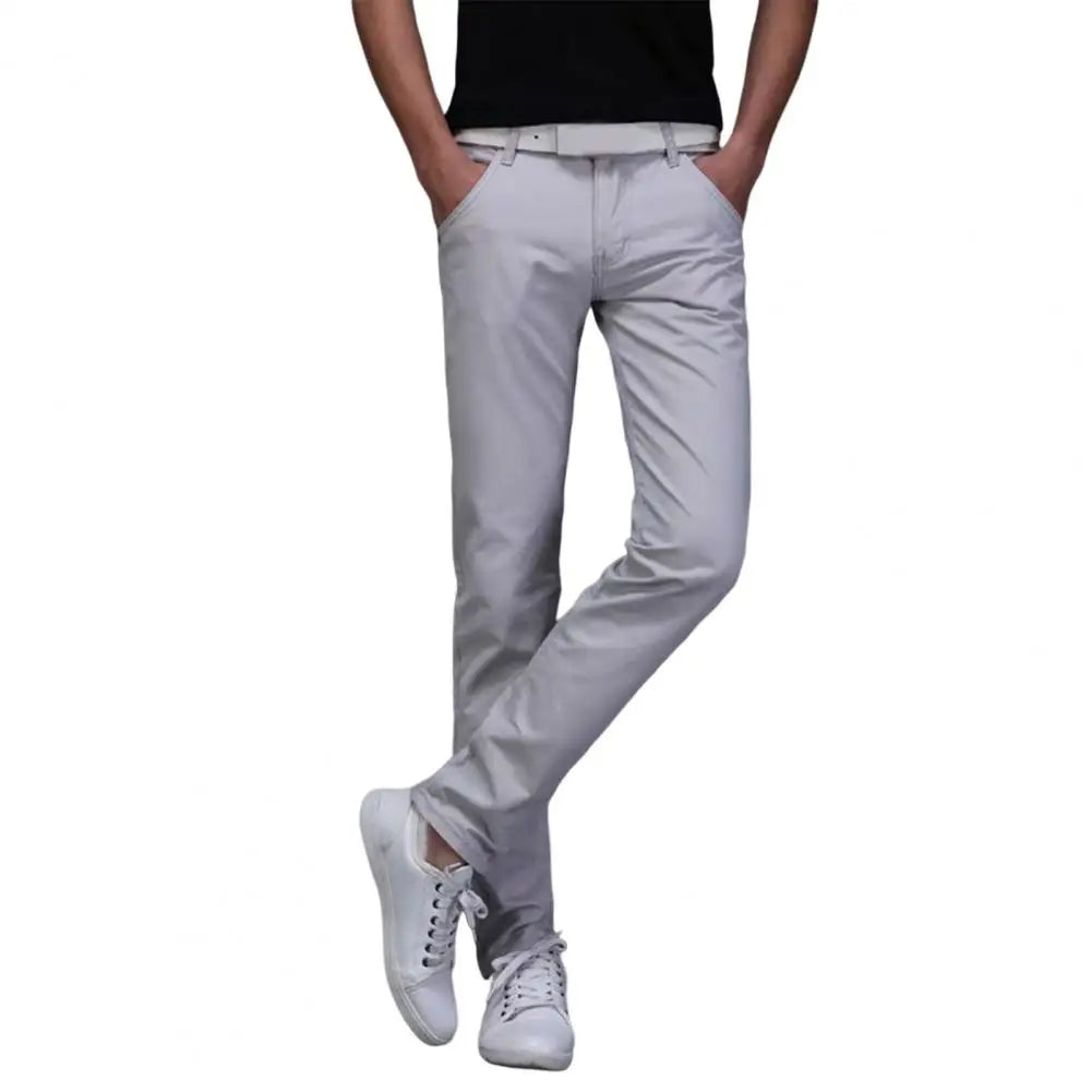 New Men Stretch Skinny Jeans Fashion Casual Slim Fit Denim Trousers Pants Male Brand Clothes Business jeans for men Chinos