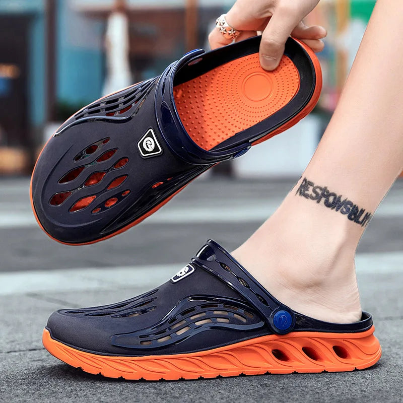 Summer Comfortable Men's Breathable Outdoor EVA Injection Clogs Casual Sandal Men Beach Slippers Water Shoes Pool Sandals
