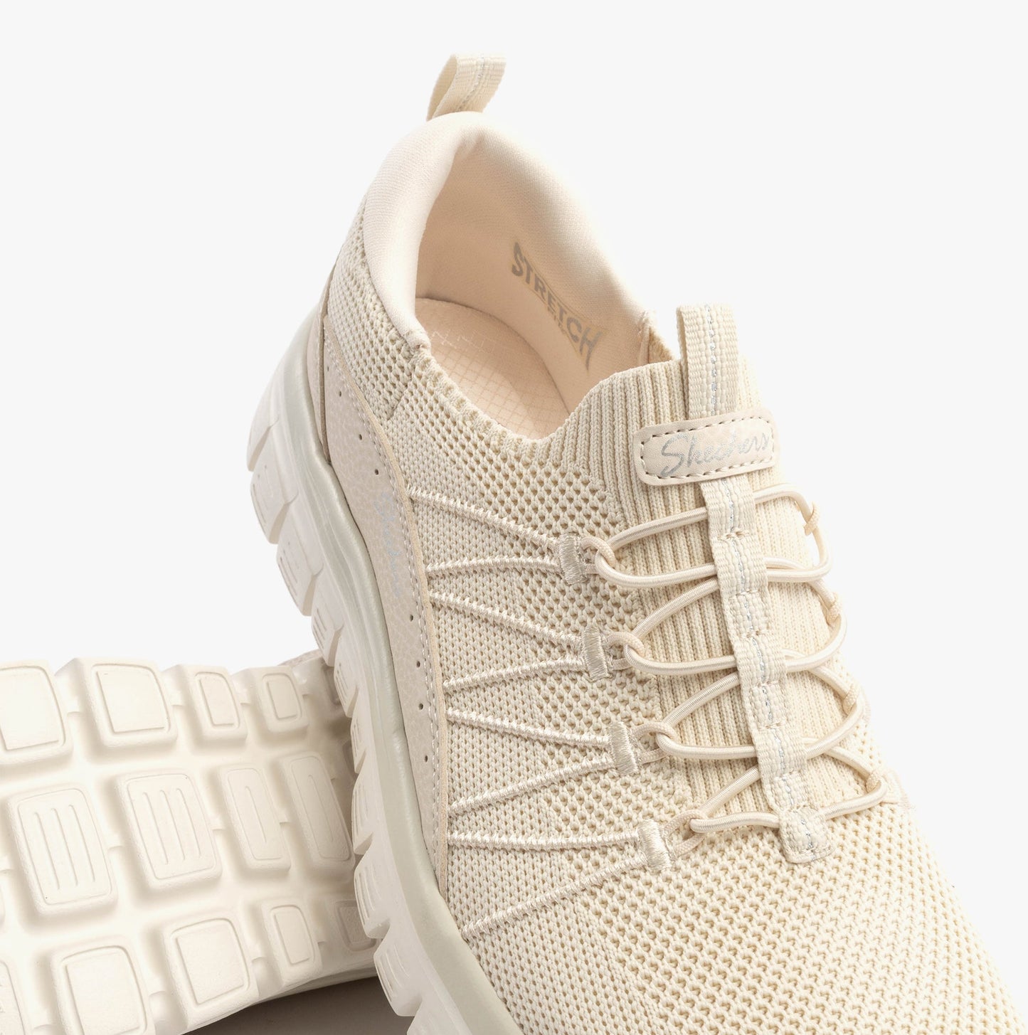 Skechers 100702/OFWT GRACEFUL - PICTURE PERFECT Womens Trainers Off White