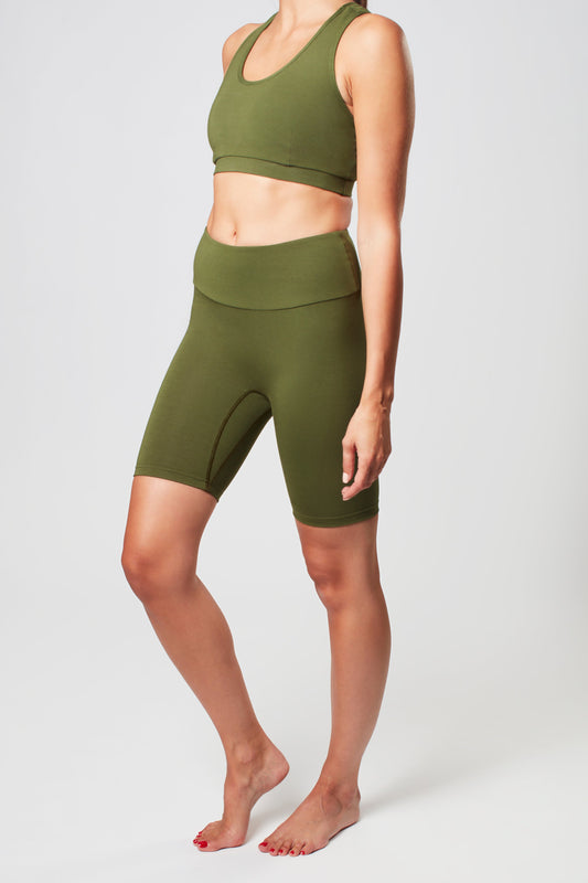 Biker Shorts - Earth Khaki