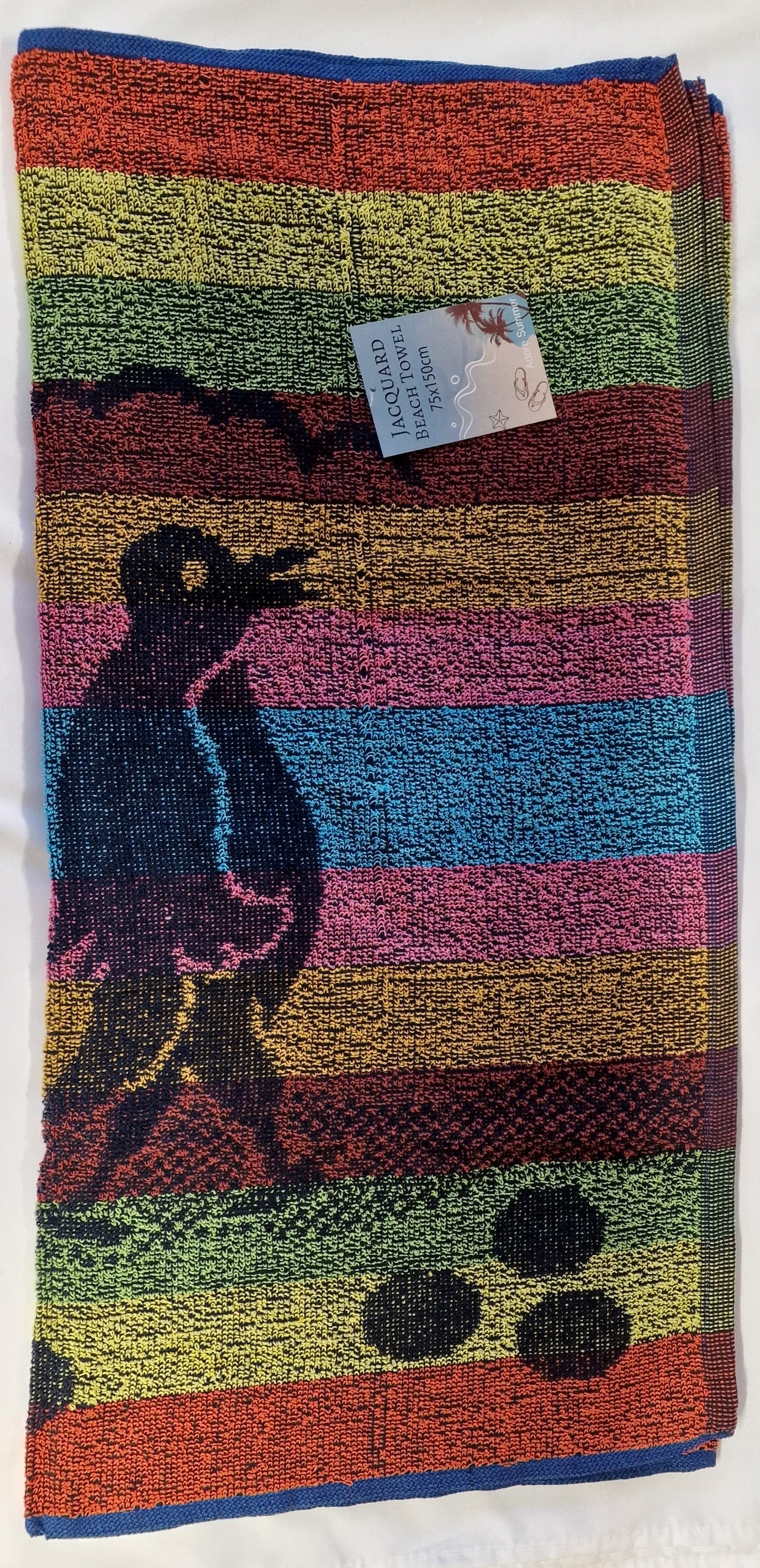 T27 JAQUARD DESIGN BEACH TOWEL