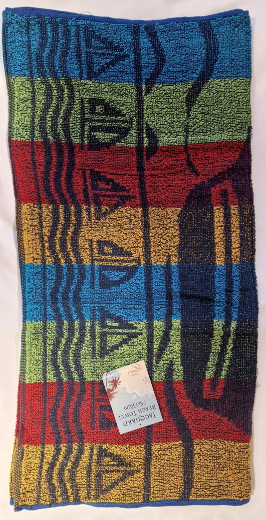 T27 JAQUARD DESIGN BEACH TOWEL