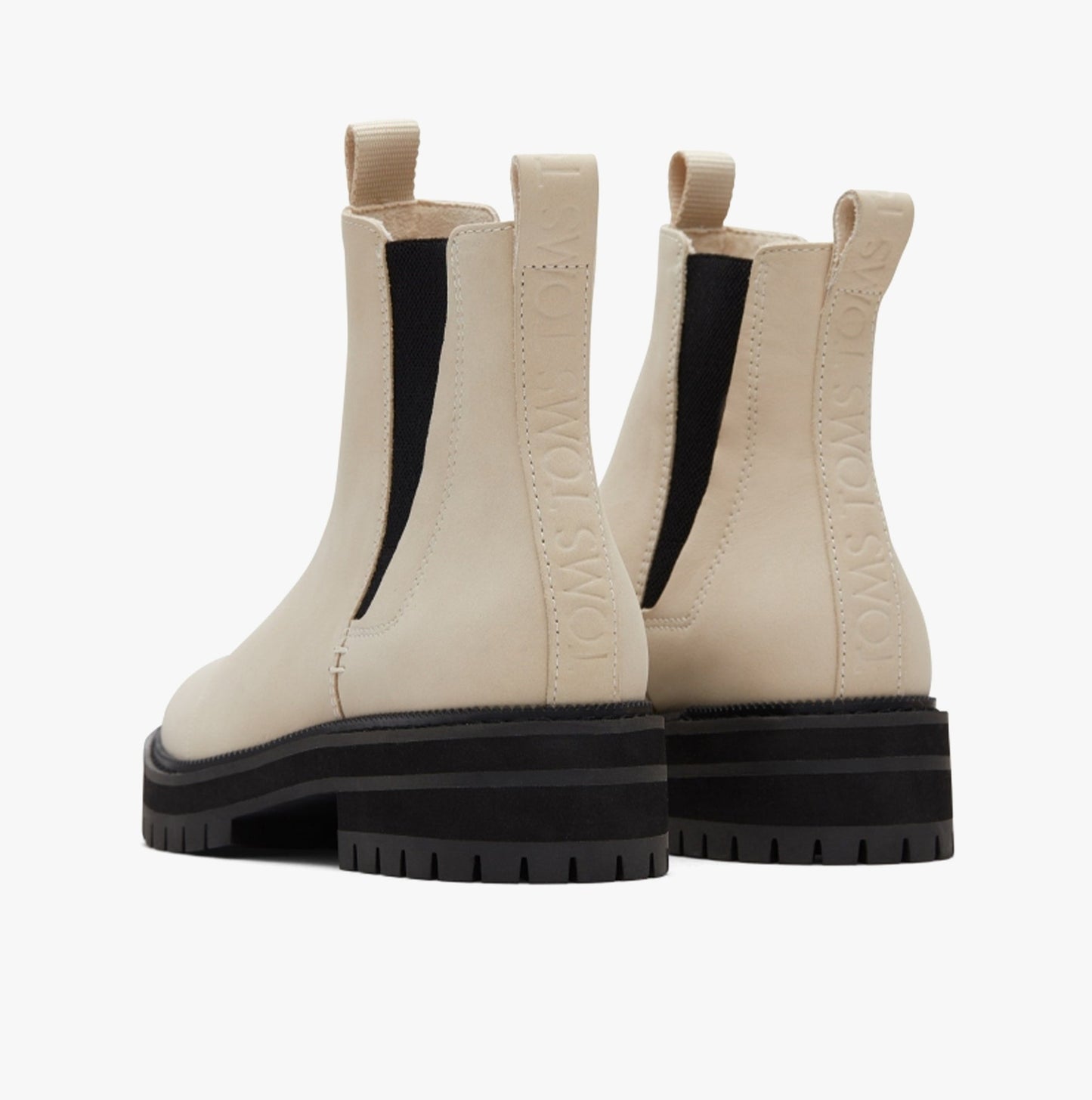 TOMS DAKOTA Womens Water Resistant Chelsea Boots Beige