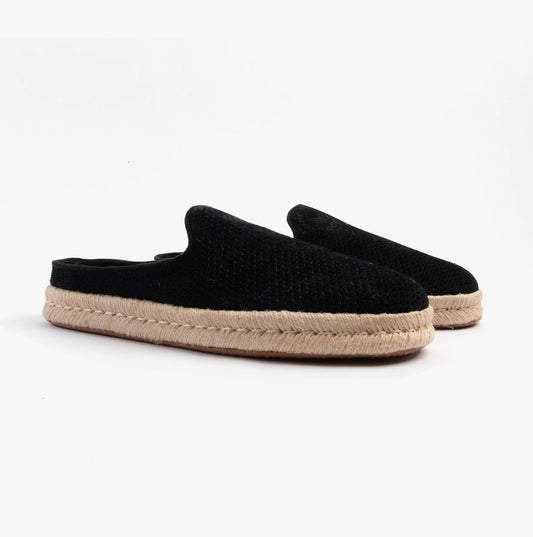 TOMS SANTIAGO MULE Mens Espadrille Black
