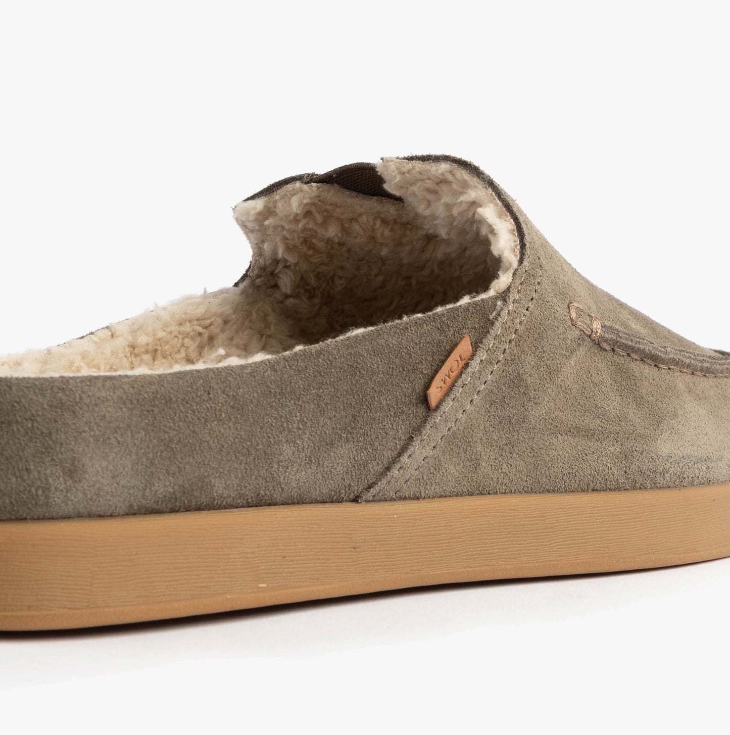 TOMS ALONSO MULE Mens Slippers Faux Shearling Lined Mule Olive